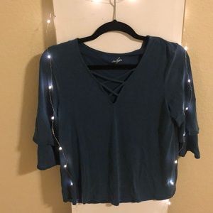 Franchescas Dark Blue long sleeve